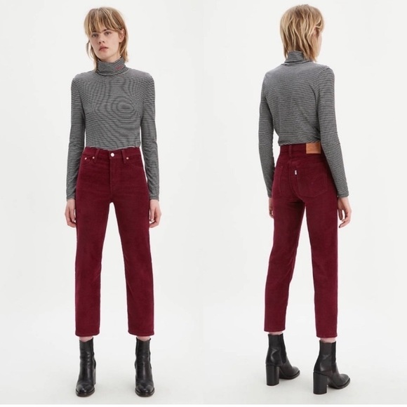 Levi's Denim - Levi’s Wedgie Straight Corduroy Crop Jeans